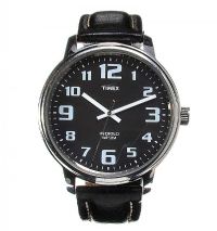 TIMEX 'INDIGLOW' STAINLESS STEEL AND LEATHER GENT'S WRIST WATCH at Ross's Online Art Auctions