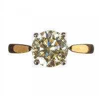 18CT GOLD AND DIAMOND SOLITAIRE RING at Ross's Online Art Auctions