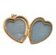 9CT GOLD PLATED HEART-SHAPED LOCKET at Ross's Online Art Auctions