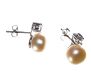 STERLING SILVER CUBIC ZIRCONIA AND NATURAL PEARL EARRINGS at Ross's Online Art Auctions