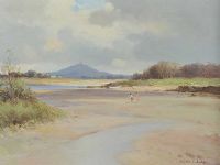 LOW TIDE STRANGFORD LOUGH by Maurice Canning Wilks ARHA RUA at Ross's Online Art Auctions
