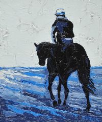 Horse & Rider by Paul Walls RUA at Ross's Online Art Auctions
