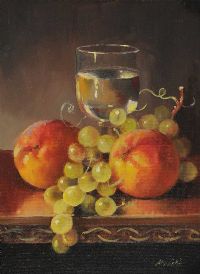 APPLES & GRAPES by Lorraine Christie at Ross's Online Art Auctions