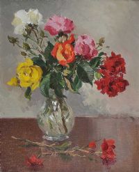 ROSES by Maurice Canning Wilks ARHA RUA at Ross's Online Art Auctions