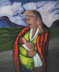 MOTHER & CHILD by James Bingham at Ross's Online Art Auctions
