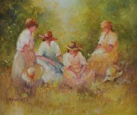 LADIES' DAY by Elizabeth Brophy at Ross's Online Art Auctions