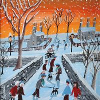 FUN IN THE SNOW by John Ormsby at Ross's Online Art Auctions