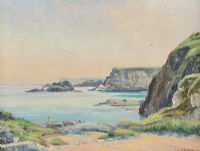 ON THE ANTRIM COAST by Allan Ardies at Ross's Online Art Auctions