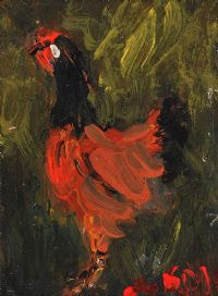 THE COCKEREL by Desmond Murrie at Ross's Online Art Auctions