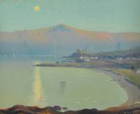 CUSHENDALL BAY by Charles McAuley at Ross's Online Art Auctions