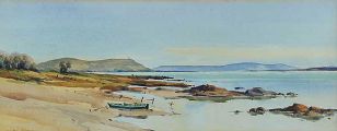 SCRABO FROM ISLAND HILL by Robert Taylor Carson RUA at Ross's Online Art Auctions