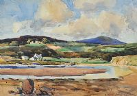 DOWNINGS, DONEGAL by Robert Taylor Carson RUA at Ross's Online Art Auctions
