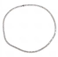 STERLING SILVER AND CUBIC ZIRCONIA NECKLACE at Ross's Online Art Auctions