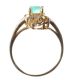 18CT GOLD PLATED PLATINUM EMERALD AND DIAMOND RING at Ross's Online Art Auctions