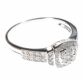 9CT WHITE GOLD AND DIAMOND CLUSTER RING at Ross's Online Art Auctions