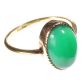 9CT GOLD AND JADE RING at Ross's Online Art Auctions