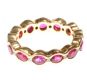 18CT GOLD RUBY AND DIAMOND ETERNITY RING at Ross's Online Art Auctions