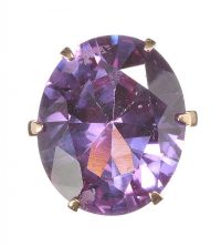 9CT GOLD AND AMETHYST RING at Ross's Online Art Auctions