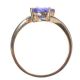 10CT GOLD TANZANITE AND DIAMOND RING at Ross's Online Art Auctions
