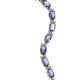 STERLING SILVER IOLITE AND DIAMOND BRACELET at Ross's Online Art Auctions