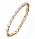 14CT GOLD OPAL AND CUBIC ZIRCONIA BRACELET at Ross's Online Art Auctions