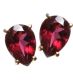 9CT GOLD AND GARNET EARRINGS at Ross's Online Art Auctions