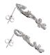 9CT WHITE GOLD AND DIAMOND EARRINGS at Ross's Online Art Auctions