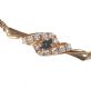 9CT GOLD SAPPHIRE AND CUBIC ZIRCONIA CLUSTER BRACELET at Ross's Online Art Auctions