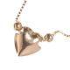 14CT GOLD HEART-SHAPED PENDANT AND CHAIN at Ross's Online Art Auctions