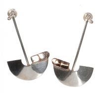 ARTS AND CRAFTS SILVER DROP EARRINGS at Ross's Online Art Auctions