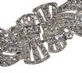 1940'S WHITE METAL AND CRYSTAL CLIP BROOCH at Ross's Online Art Auctions