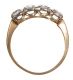 14CT GOLD AND FOUR STONE DIAMOND RING at Ross's Online Art Auctions