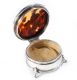 STERLING SILVER AND TORTOISESHELL JEWELLERY BOX at Ross's Online Art Auctions