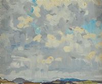 LANDSCAPE WITH CLOUD by Mary Swanzy HRHA at Ross's Online Art Auctions