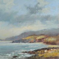 THE ATLANTIC COAST, CO. MAYO by Colin Gibson at Ross's Online Art Auctions