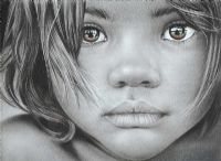 GIRL WITH BROWN EYES by Irish School at Ross's Online Art Auctions