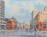 GREAT VICTORIA STREET by Colin Gibson at Ross's Online Art Auctions
