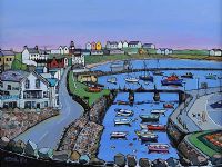 RAMORE GAP, PORTRUSH by Kenlito at Ross's Online Art Auctions