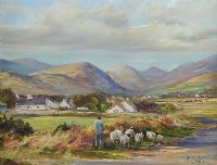 PATHWAY TO THE MOURNES by Vittorio Cirefice at Ross's Online Art Auctions