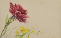 STUDY OF A ROSE by Maurice Canning Wilks ARHA RUA at Ross's Online Art Auctions