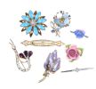 COLLECTION OF VINTAGE COSTUME BROOCHES at Ross's Online Art Auctions