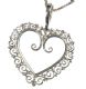 STERLING SILVER HEART-SHAPED PENDANT AND CHAIN at Ross's Online Art Auctions