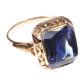 RUSSIAN 14CT GOLD AND SAPPHIRE RING at Ross's Online Art Auctions
