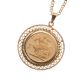 FULL SOVEREIGN COIN MOUNTED IN 9CT GOLD PENDANT AND CHAIN at Ross's Online Art Auctions