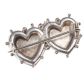 STERLING SILVER AND GILT MIZPAH HEART-SHAPED BAR BROOCH at Ross's Online Art Auctions