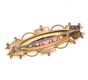9CT GOLD AND SYNTHETIC RUBY BAR BROOCH at Ross's Online Art Auctions