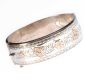 ENGRAVED STERLING SILVER AND GILT BANGLE at Ross's Online Art Auctions