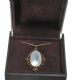 VICTORIAN 15CT GOLD AND MOONSTONE PENDANT AND 9CT GOLD CHAIN at Ross's Online Art Auctions