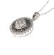 10CT WHITE GOLD AND DIAMOND PENDANT AND CHAIN at Ross's Online Art Auctions