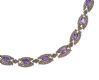 STERLING SILVER AMETHYST AND MARCASITE NECKLACE at Ross's Online Art Auctions